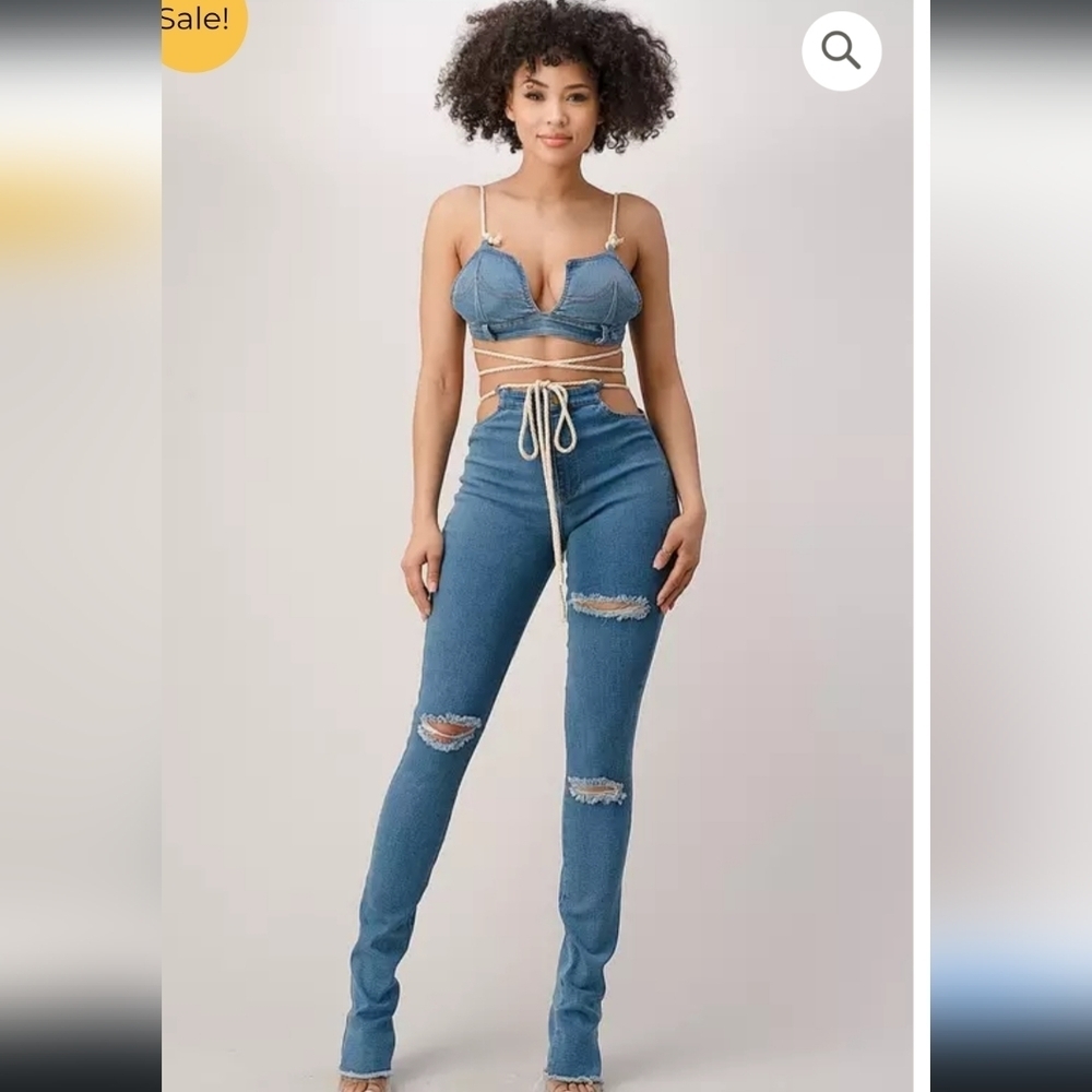Above Average Denim Pant Set - Picture 3 of 6
